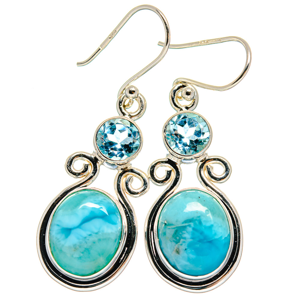 Larimar Earrings handcrafted by Ana Silver Co - EARR424121