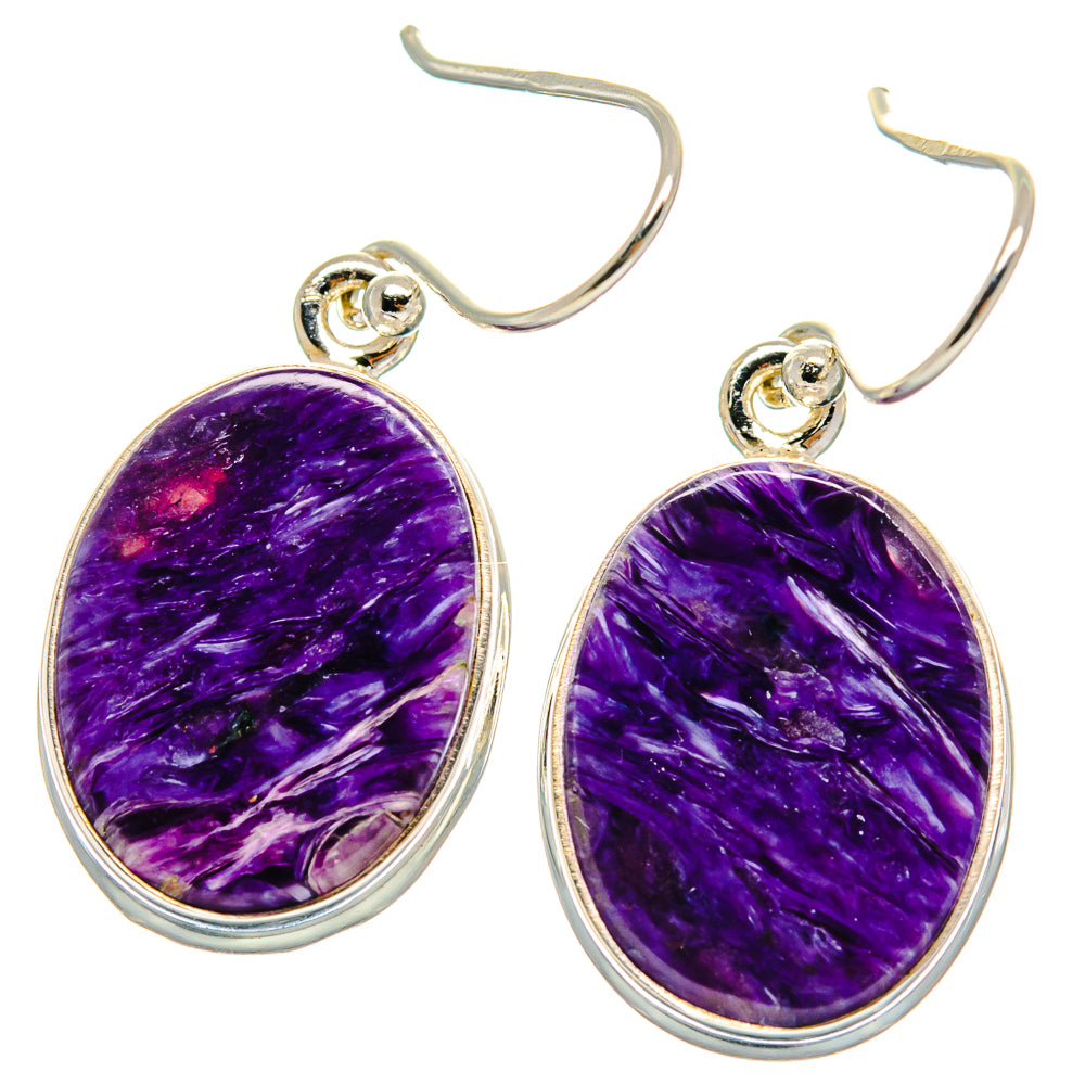 Charoite Earrings handcrafted by Ana Silver Co - EARR424124