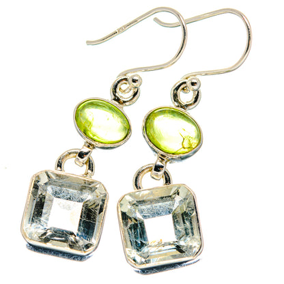 Green Amethyst Earrings handcrafted by Ana Silver Co - EARR424126
