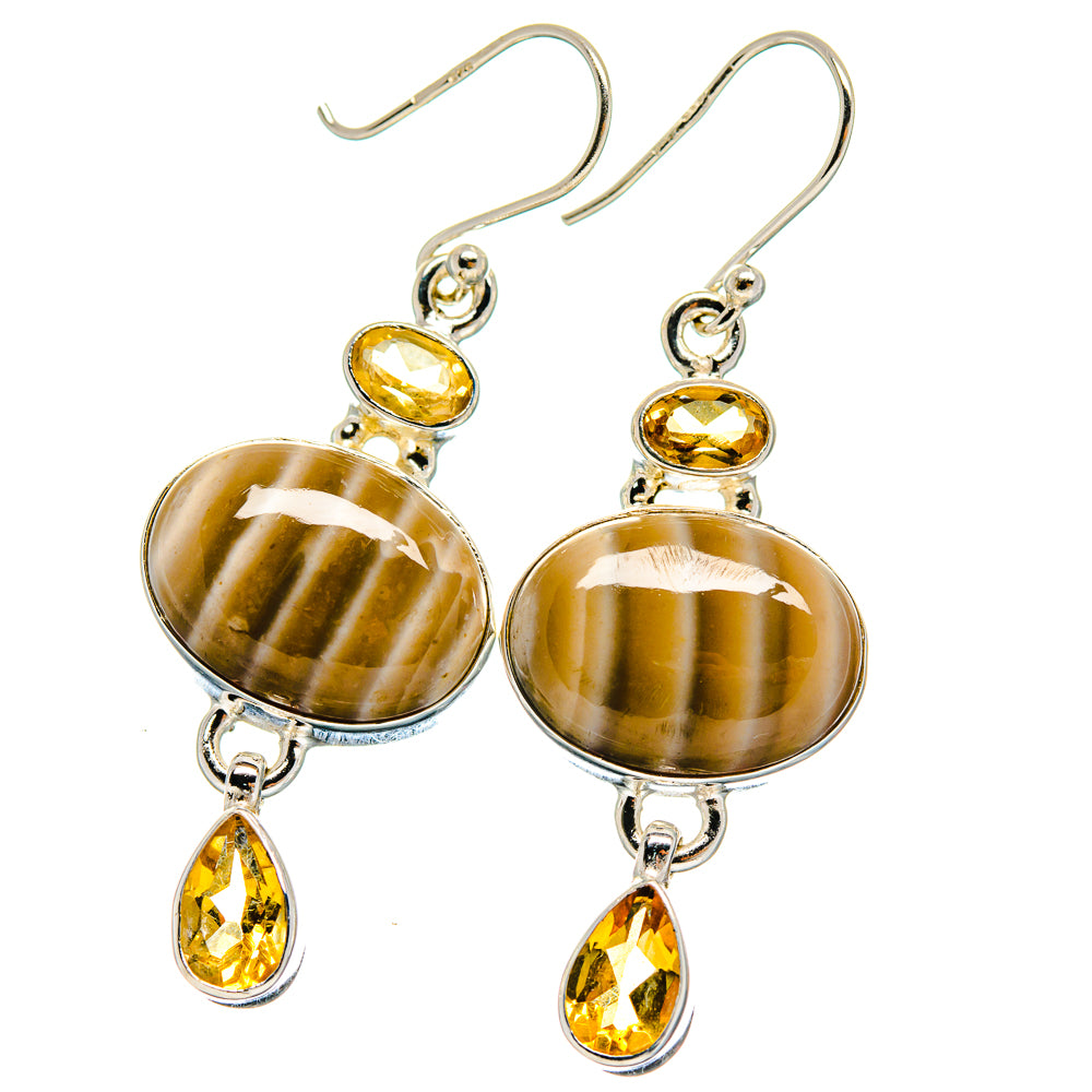 Imperial Jasper Earrings handcrafted by Ana Silver Co - EARR424127