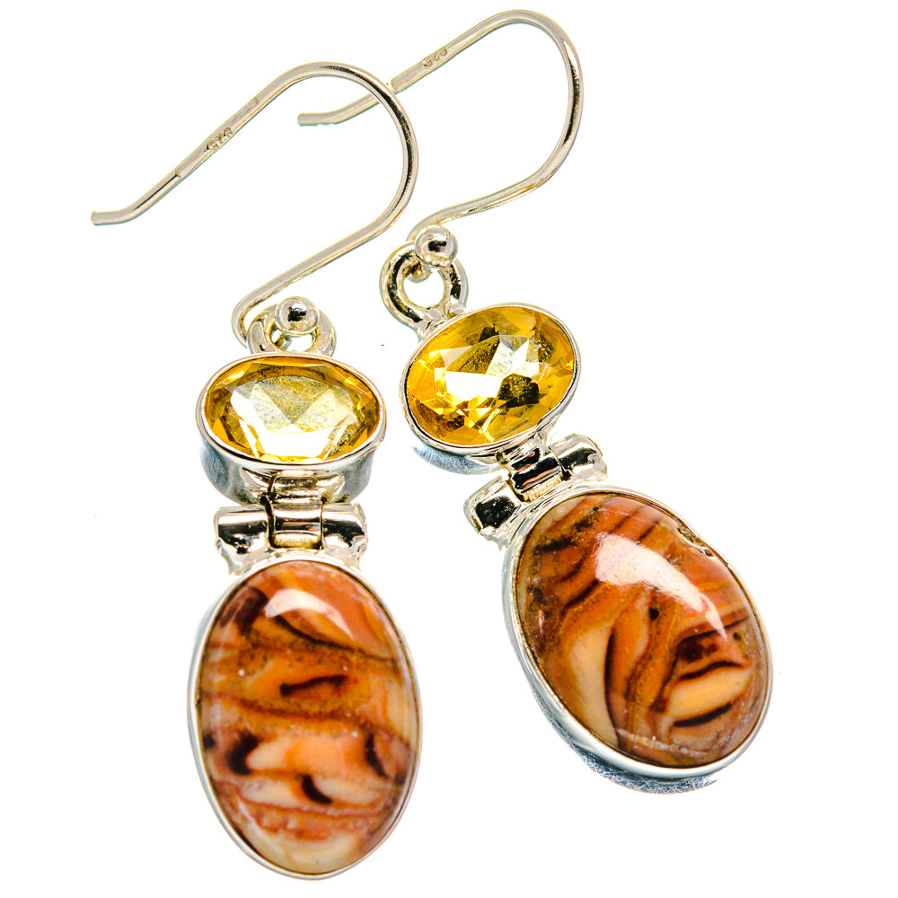 Imperial Jasper Earrings handcrafted by Ana Silver Co - EARR424148