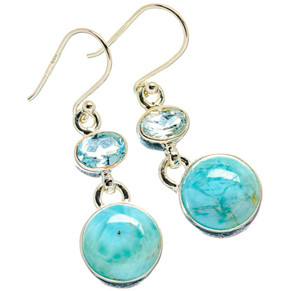 Larimar Earrings handcrafted by Ana Silver Co - EARR424158