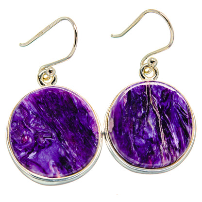 Charoite Earrings handcrafted by Ana Silver Co - EARR424164