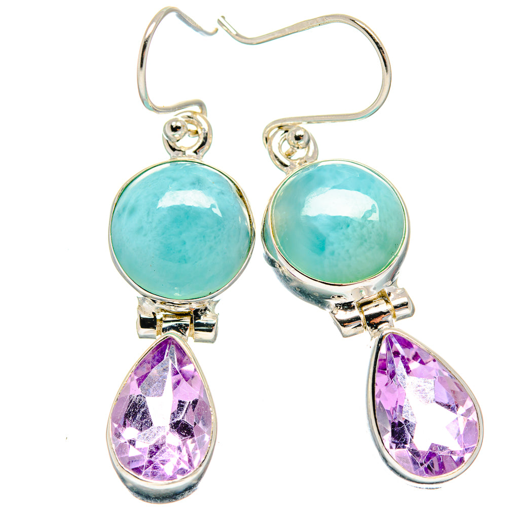Larimar Earrings handcrafted by Ana Silver Co - EARR424170