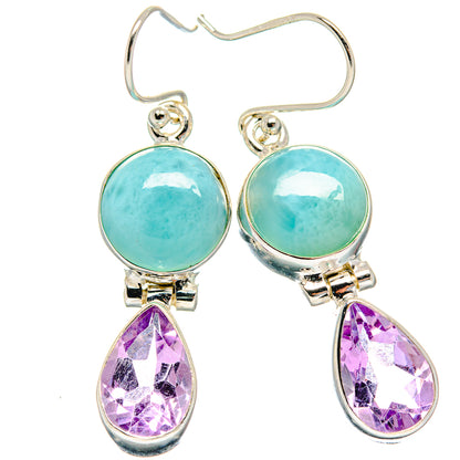 Larimar Earrings handcrafted by Ana Silver Co - EARR424170