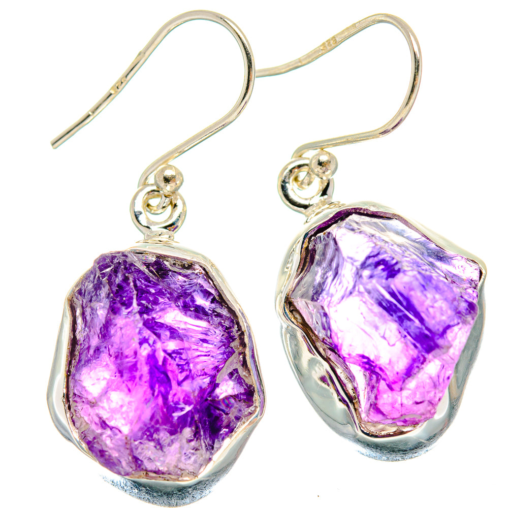 Amethyst Earrings handcrafted by Ana Silver Co - EARR424195