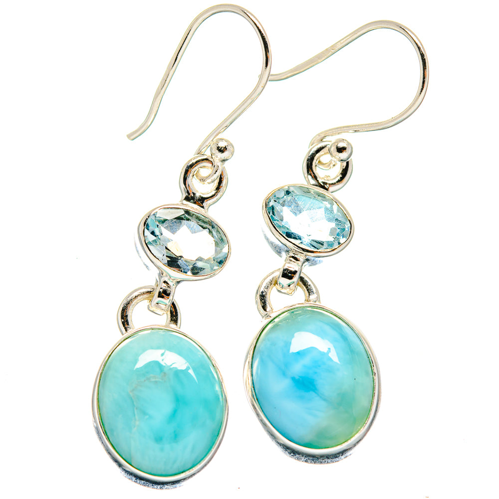 Larimar Earrings handcrafted by Ana Silver Co - EARR424198