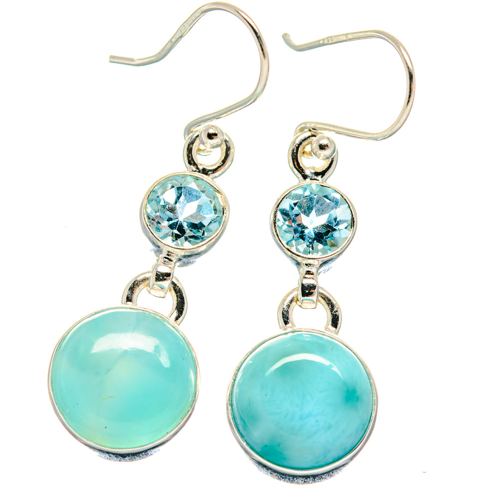 Larimar Earrings handcrafted by Ana Silver Co - EARR424203