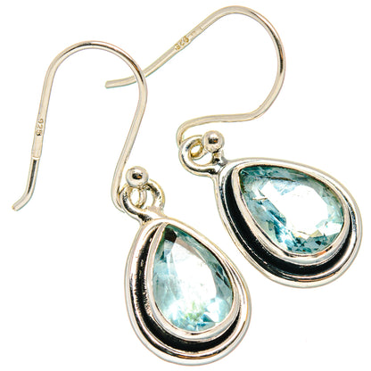Blue Topaz Earrings handcrafted by Ana Silver Co - EARR424223