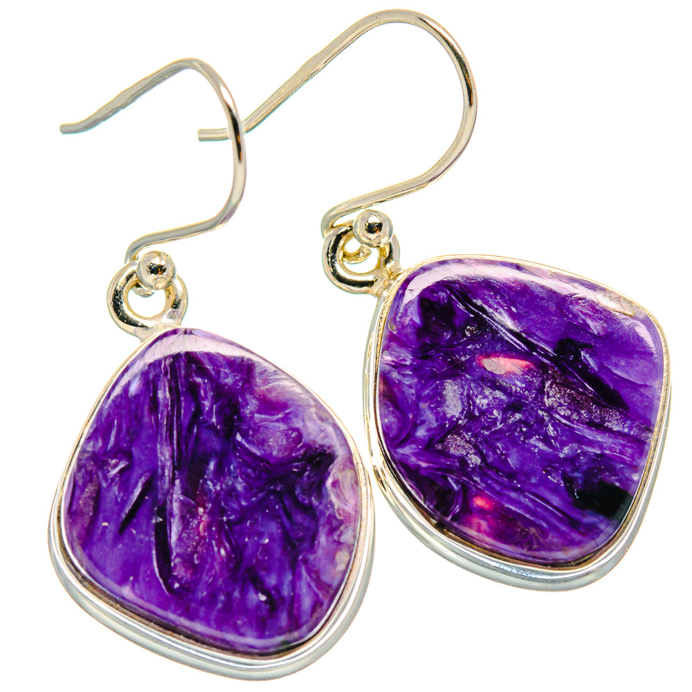 Charoite Earrings handcrafted by Ana Silver Co - EARR424230