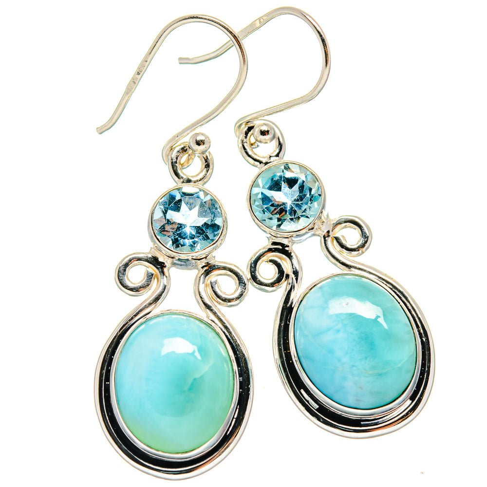 Larimar Earrings handcrafted by Ana Silver Co - EARR424231