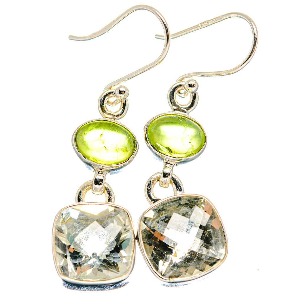 Green Amethyst Earrings handcrafted by Ana Silver Co - EARR424236