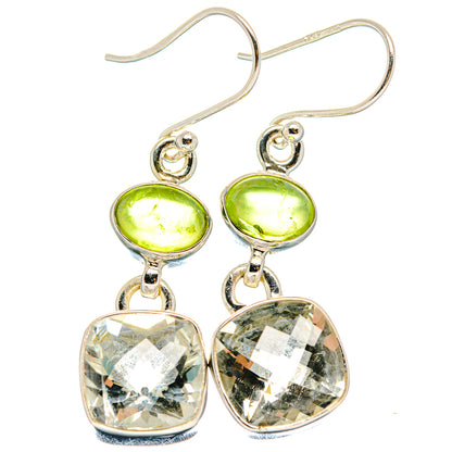 Green Amethyst Earrings handcrafted by Ana Silver Co - EARR424236