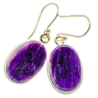Charoite Earrings handcrafted by Ana Silver Co - EARR424244