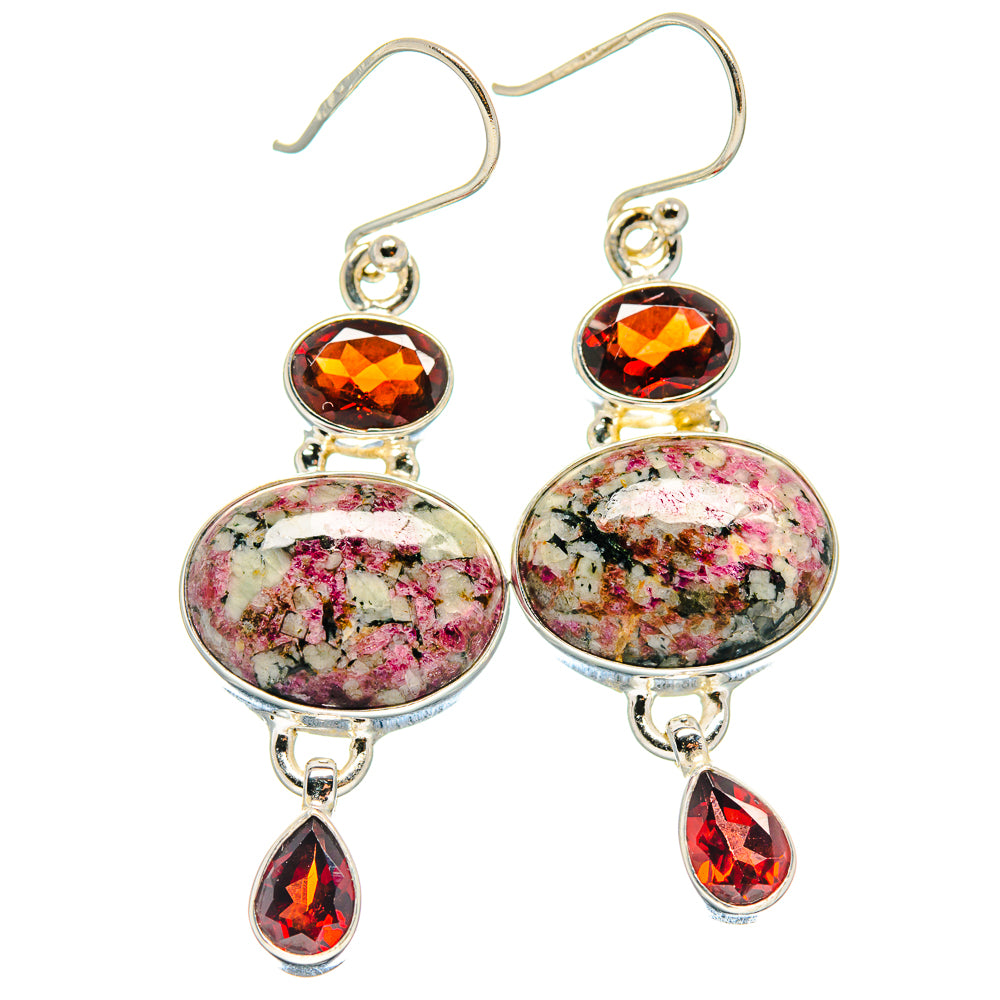 Russian Eudialyte Earrings handcrafted by Ana Silver Co - EARR424249
