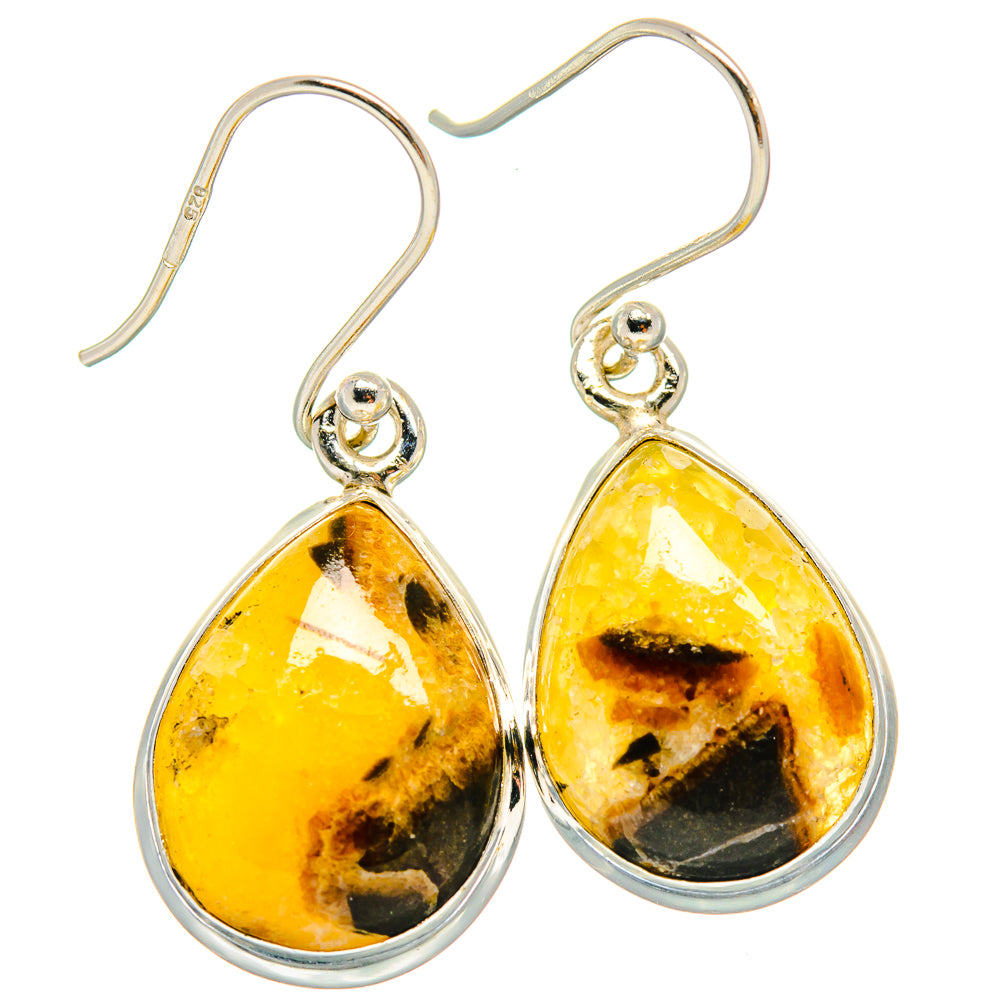 Septarian Nodule Earrings handcrafted by Ana Silver Co - EARR424268