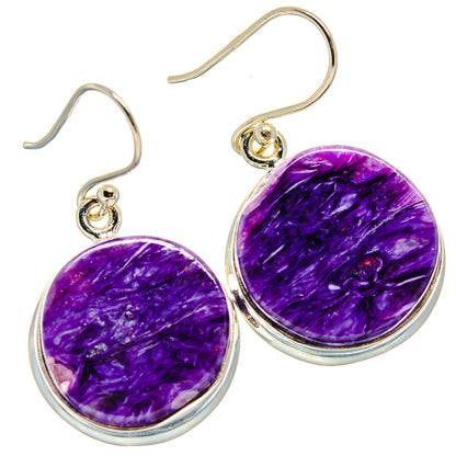 Charoite Earrings handcrafted by Ana Silver Co - EARR424269