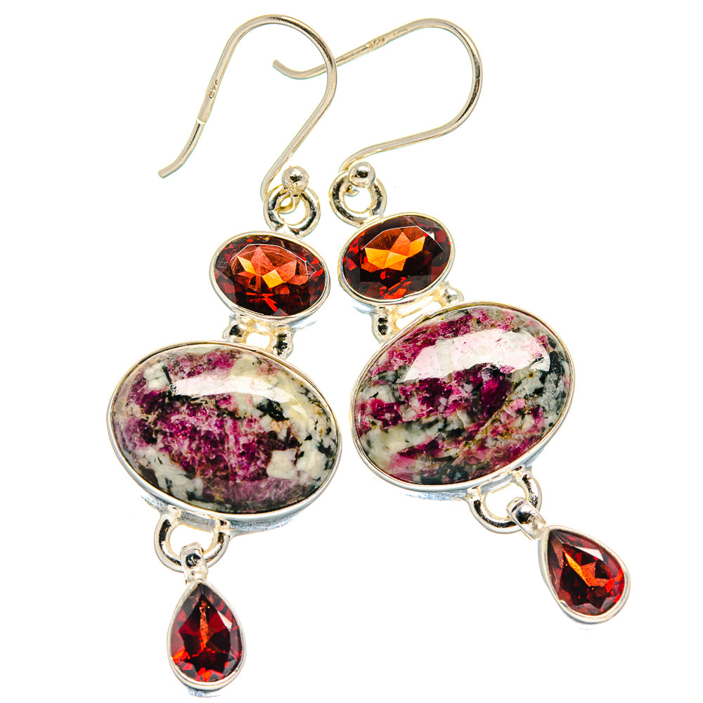 Russian Eudialyte Earrings handcrafted by Ana Silver Co - EARR424285
