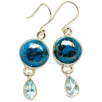 Shattuckite Earrings handcrafted by Ana Silver Co - EARR424291