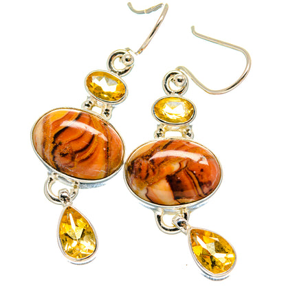 Imperial Jasper Earrings handcrafted by Ana Silver Co - EARR424296