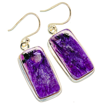 Charoite Earrings handcrafted by Ana Silver Co - EARR424297