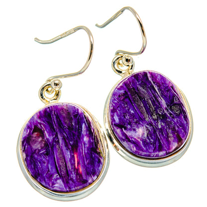 Charoite Earrings handcrafted by Ana Silver Co - EARR424303