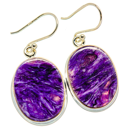 Charoite Earrings handcrafted by Ana Silver Co - EARR424309