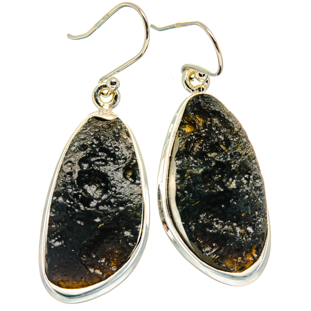 Tektite Earrings handcrafted by Ana Silver Co - EARR424312