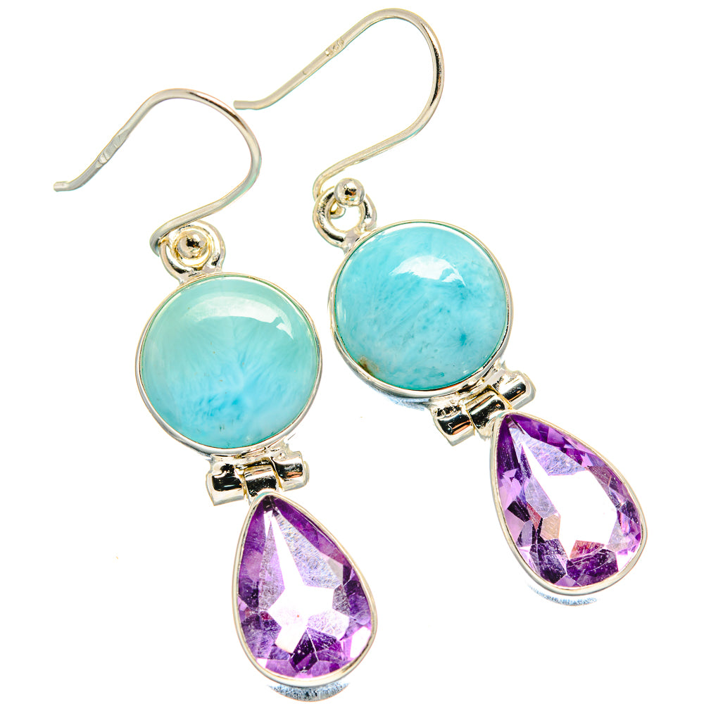 Larimar Earrings handcrafted by Ana Silver Co - EARR424324