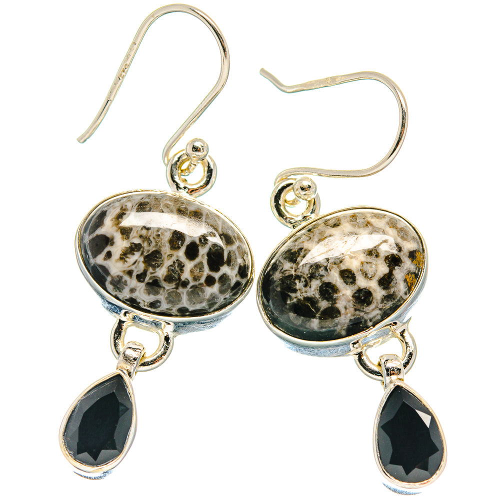 Stingray Coral Earrings handcrafted by Ana Silver Co - EARR424335