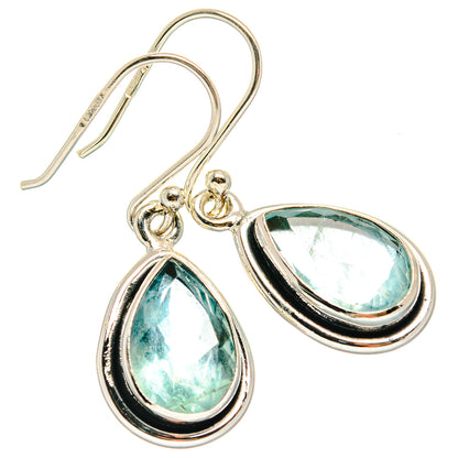 Blue Fluorite Earrings handcrafted by Ana Silver Co - EARR424336