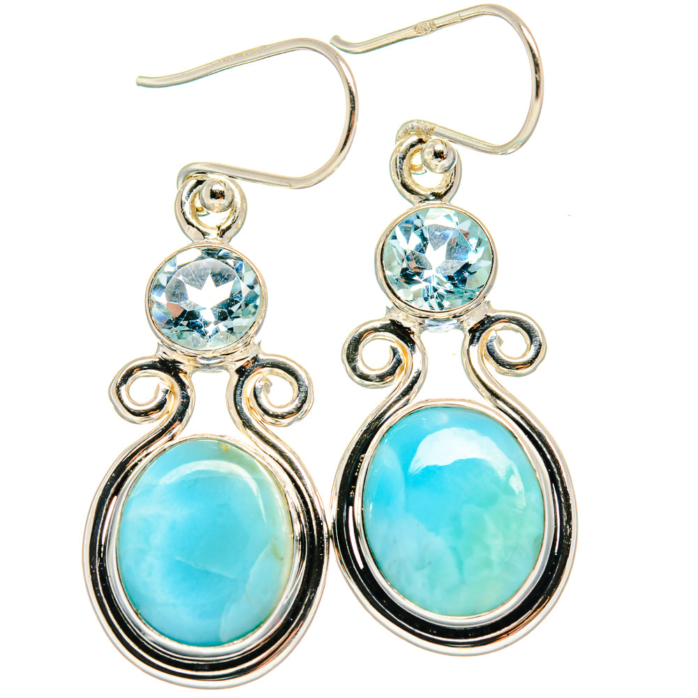 Larimar Earrings handcrafted by Ana Silver Co - EARR424337