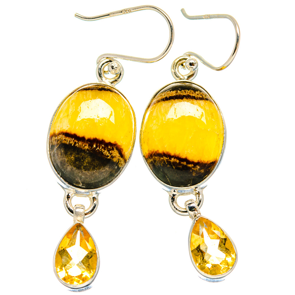 Septarian Nodule Earrings handcrafted by Ana Silver Co - EARR424344