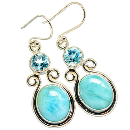 Larimar Earrings handcrafted by Ana Silver Co - EARR424350