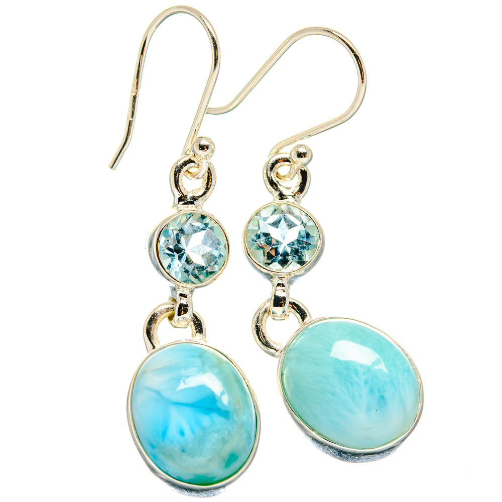Larimar Earrings handcrafted by Ana Silver Co - EARR424353
