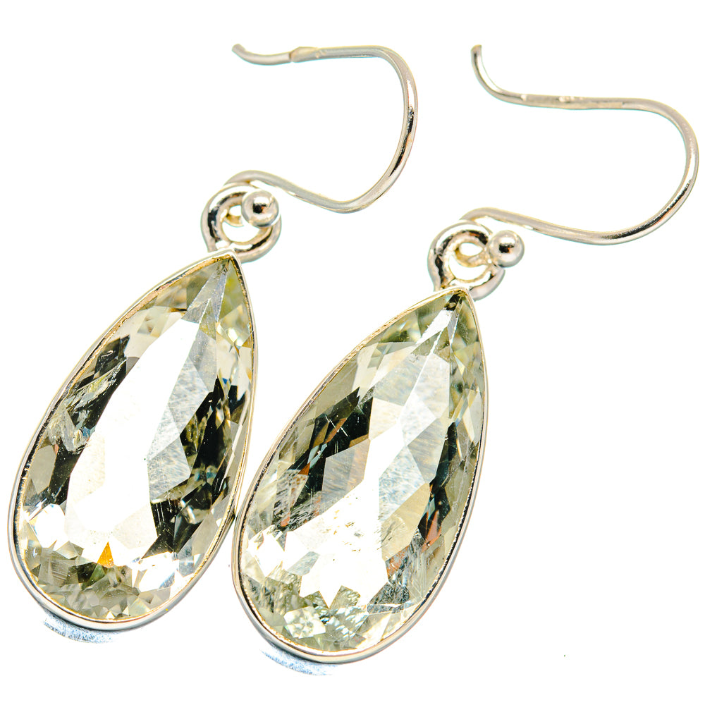 White Quartz Earrings handcrafted by Ana Silver Co - EARR424367