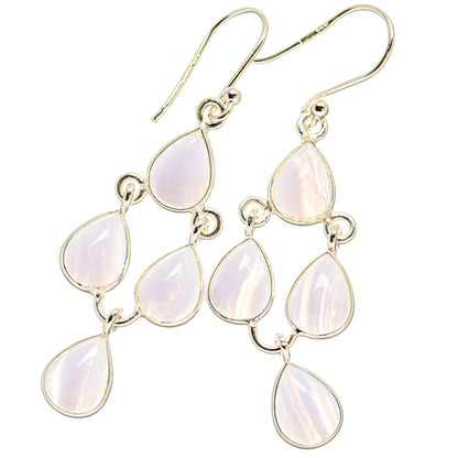 Blue Lace Agate Earrings handcrafted by Ana Silver Co - EARR424372