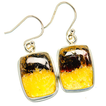 Septarian Nodule Earrings handcrafted by Ana Silver Co - EARR424382