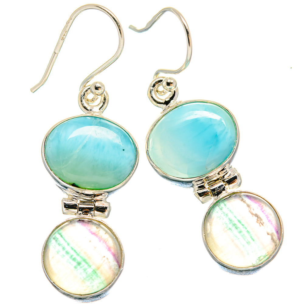 Fluorite Earrings handcrafted by Ana Silver Co - EARR424384