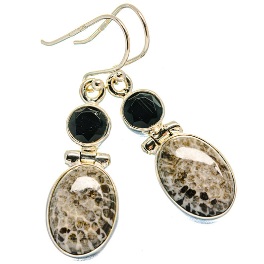 Stingray Coral Earrings handcrafted by Ana Silver Co - EARR424390