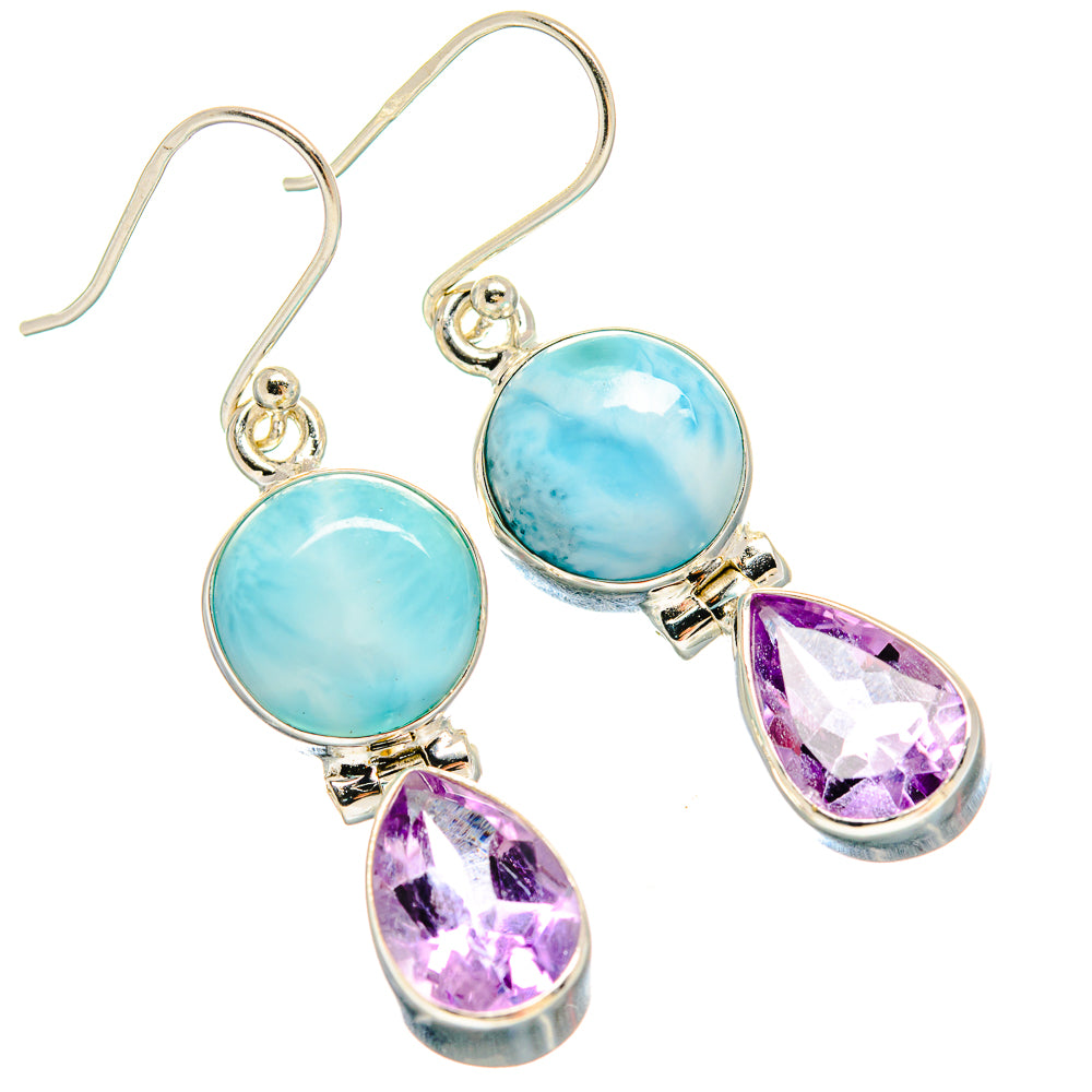 Larimar Earrings handcrafted by Ana Silver Co - EARR424396