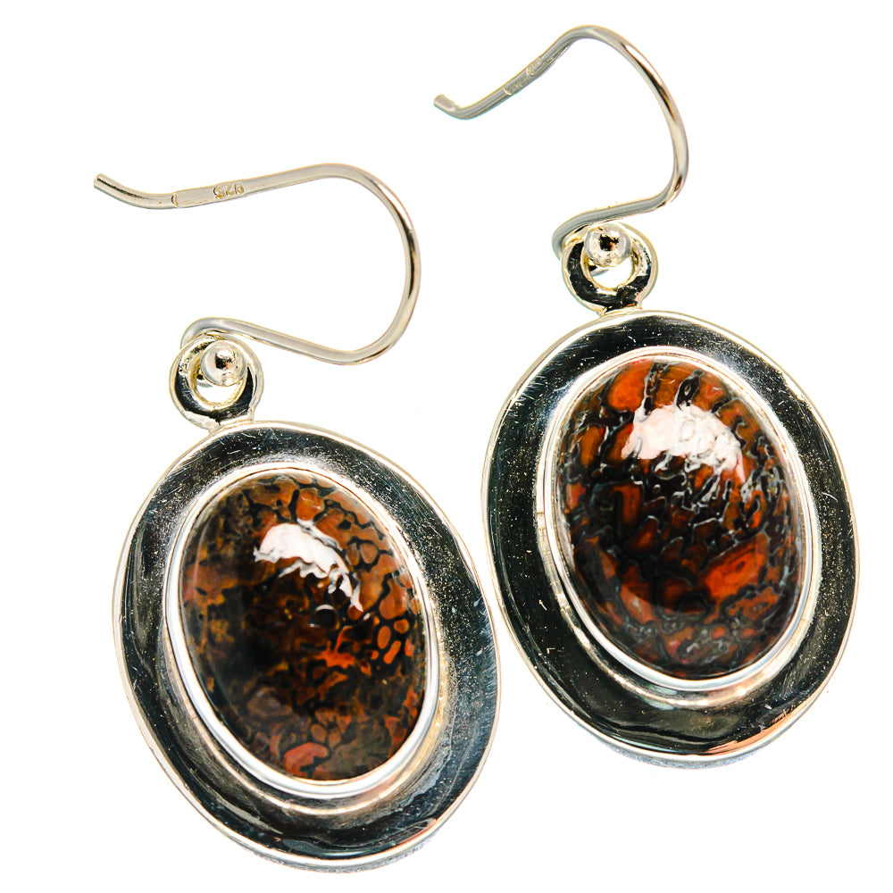 Dinosaur Bone Earrings handcrafted by Ana Silver Co - EARR424400 - Photo 2