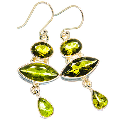 Peridot Earrings handcrafted by Ana Silver Co - EARR424415