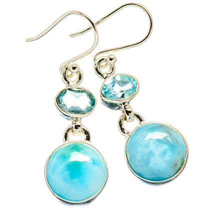 Larimar Earrings handcrafted by Ana Silver Co - EARR424432