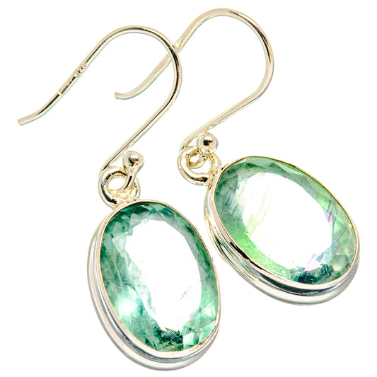 Green Fluorite Earrings handcrafted by Ana Silver Co - EARR424434