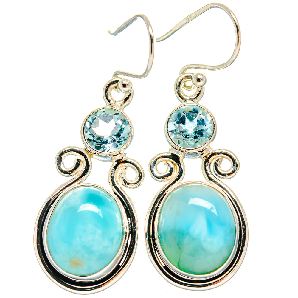 Larimar Earrings handcrafted by Ana Silver Co - EARR424446