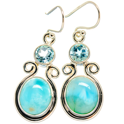 Larimar Earrings handcrafted by Ana Silver Co - EARR424446