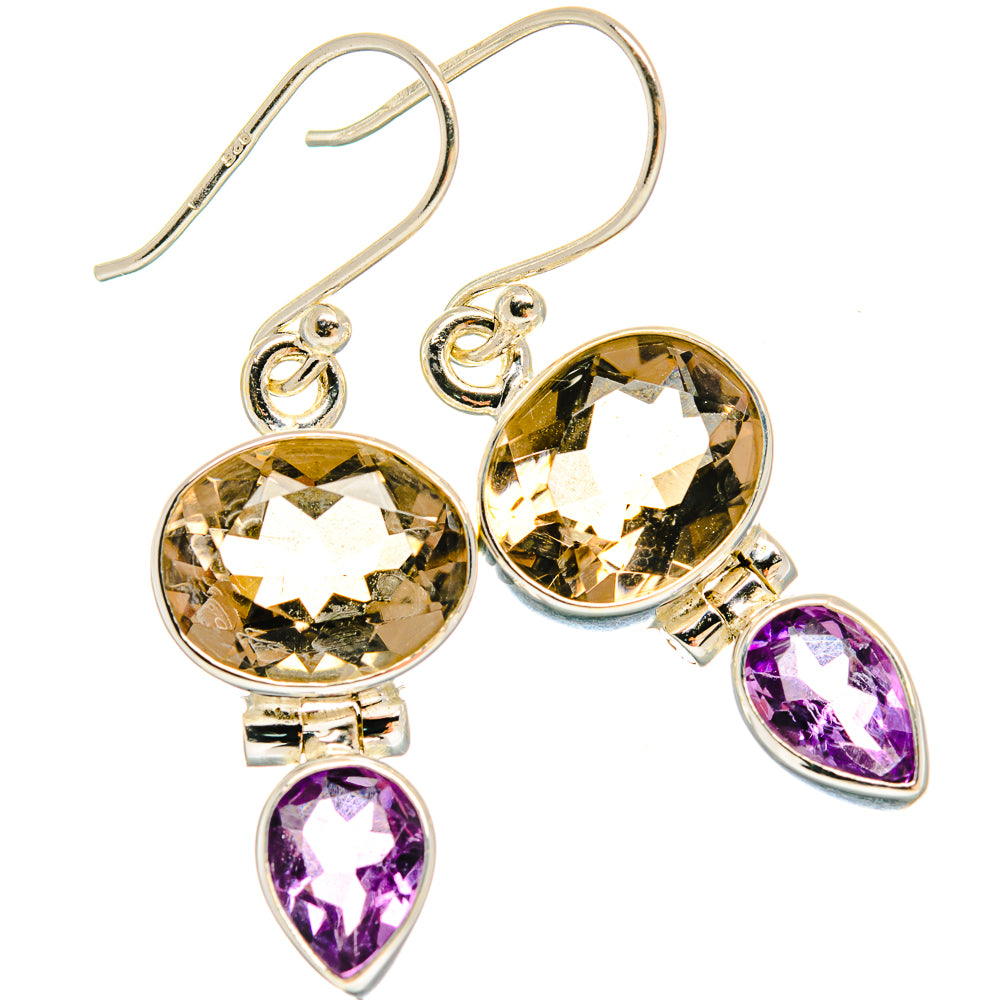 Smoky Quartz Earrings handcrafted by Ana Silver Co - EARR424463