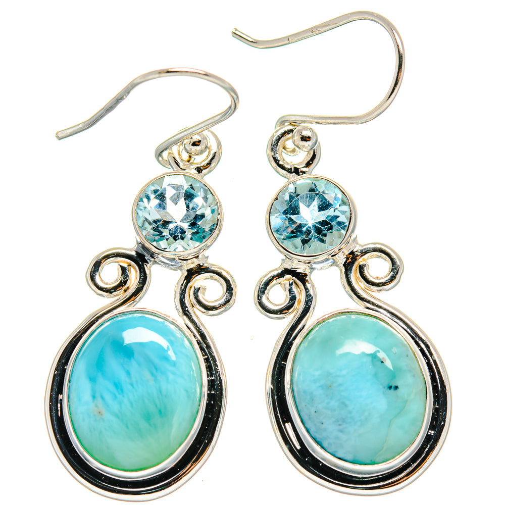 Larimar Earrings handcrafted by Ana Silver Co - EARR424467