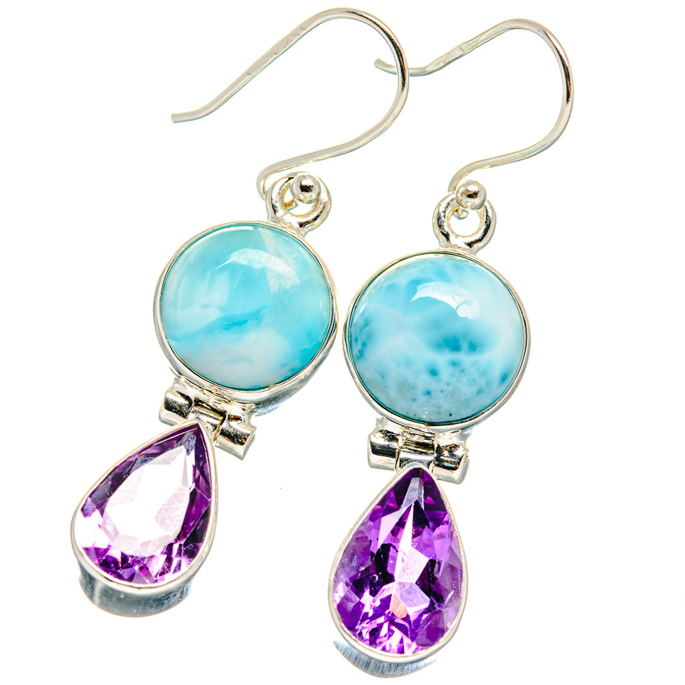 Larimar Earrings handcrafted by Ana Silver Co - EARR424469